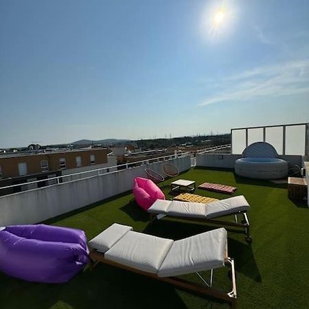 Luxueux 5 Pc, Jacuzzi, Rooftop, Terrasse, Clim Montpellier Extérieur photo