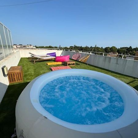 Luxueux 5 Pc, Jacuzzi, Rooftop, Terrasse, Clim Montpellier Extérieur photo