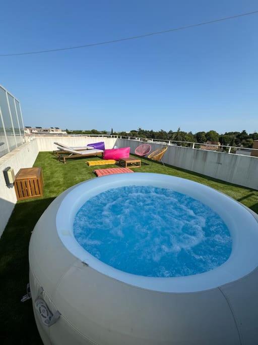 Luxueux 5 Pc, Jacuzzi, Rooftop, Terrasse, Clim Montpellier Extérieur photo